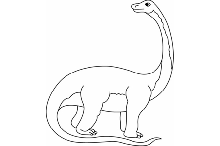 Coloriage Quaesitosaurus – 10doigts.fr